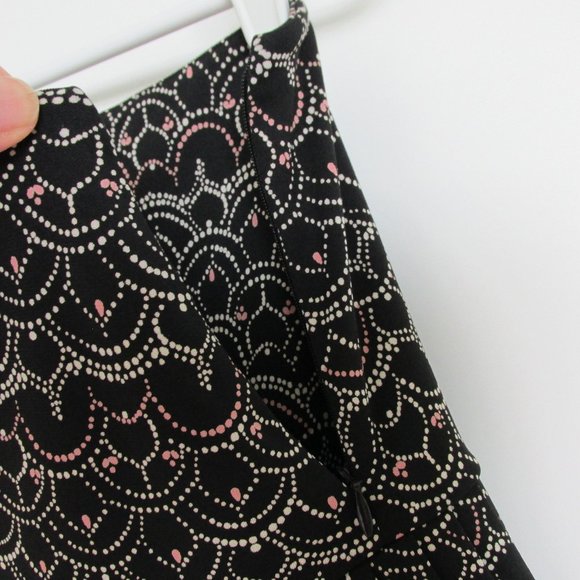 City DKNY Black Pink White Pleated Skirt Size M - Picture 6 of 7